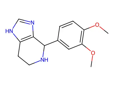 4-(3,4-dimethoxyphenyl)-4,5,6,7-tetrahydro-3H-imidazo[4,5-c]pyridine structure
