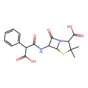 羧苄西林 structure