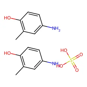 Phenol, 4-amino-2-methyl-, sulfate (2:1) structure
