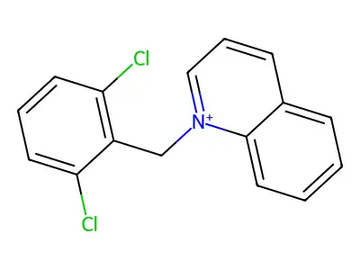 1-(2,6-Dichlorobenzyl)quinolinium structure
