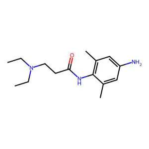 Propanamide, N-(4-amino-2,6-dimethylphenyl)-3-(diethylamino)- structure