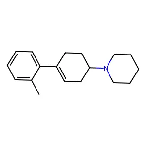 Piperidine, 1-(4-(o-tolyl)cyclohex-3-enyl)- structure