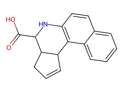 3a,4,5,11c-tetrahydro-3H-benzo[f]cyclopenta[c]quinoline-4-carboxylic acid structure