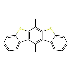 Benzo(1,2-b:5,4-b')bis(1)benzothiophene, 6,12-dimethyl- structure
