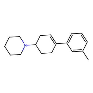 Piperidine, 1-(4-(m-tolyl)cyclohex-3-enyl)- structure