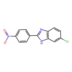 5-Chloro-2-(4-nitrophenyl)-1H-benzo[d]imidazole structure