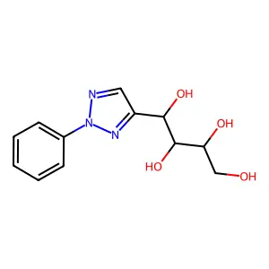 1-(2-phenyl-2H-1,2,3-triazol-4-yl)butane-1,2,3,4-tetrol structure