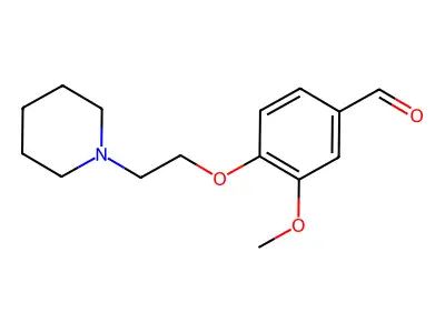 3-Methoxy-4-[2-(piperidin-1-yl)ethoxy]benzaldehyde structure