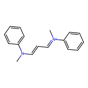 Benzenaminium, N-methyl-N-[3-(methylphenylamino)-2-propenylidene]- structure
