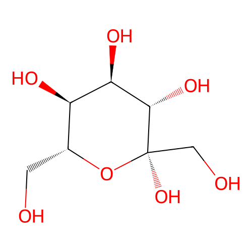 beta-D-sedoheptulopyranose structure