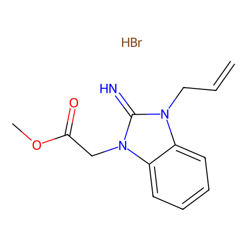 (3-Allyl-2-imino-2,3-dihydro-benzoimidazol-1-yl)-acetic acid methyl ester structure