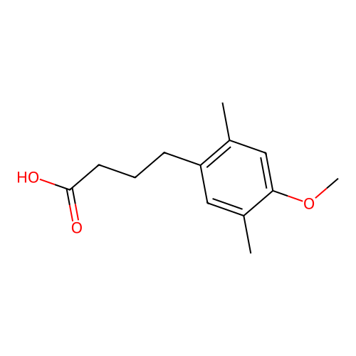 4-(4-Methoxy-2,5-dimethylphenyl)butanoic acid structure