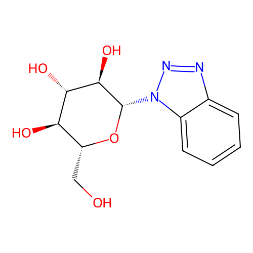(2R,3R,4S,5S,6R)-2-(1H-1,2,3-benzotriazol-1-yl)-6-(hydroxymethyl)oxane-3,4,5-triol structure