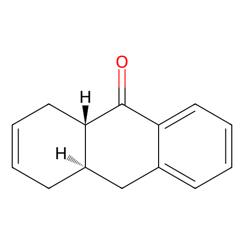 (4aR,9aS)-1,4a,9a,10-tetrahydroanthracen-9(4H)-one structure