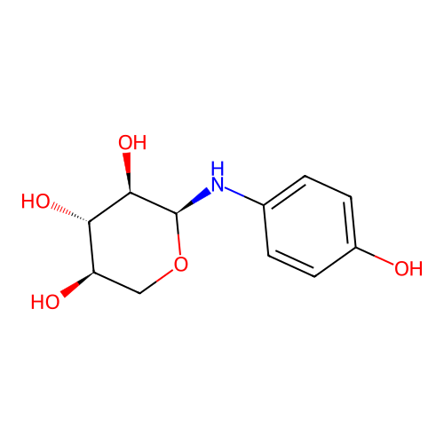 (2S,3R,4S,5R)-2-((4-Hydroxyphenyl)amino)tetrahydro-2H-pyran-3,4,5-triol structure