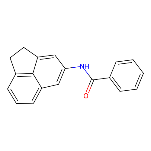 N-(1,2-dihydro-4-acenaphthylenyl)benzamide structure