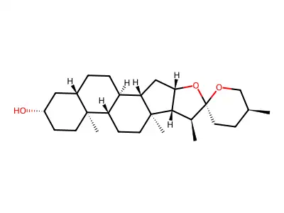剑麻皂素 structure