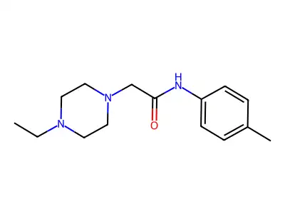 2-(4-ethylpiperazin-1-yl)-N-(4-methylphenyl)acetamide structure