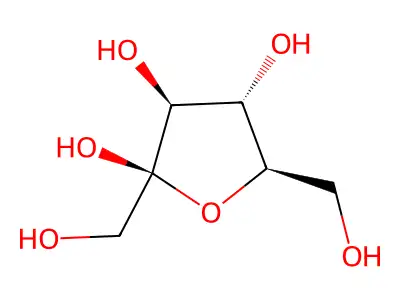 beta-L-fructofuranose structure