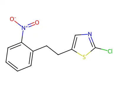 2-Chloro-5-(2-nitrophenethyl)-1,3-thiazole structure