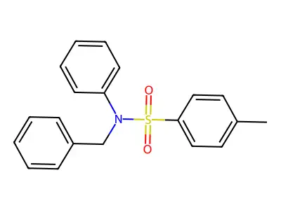 4-Methyl-N-phenyl-N-(phenylmethyl)benzenesulfonamide structure