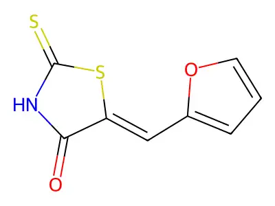 5-(Furan-2-ylmethylene)-2-thioxothiazolidin-4-one structure