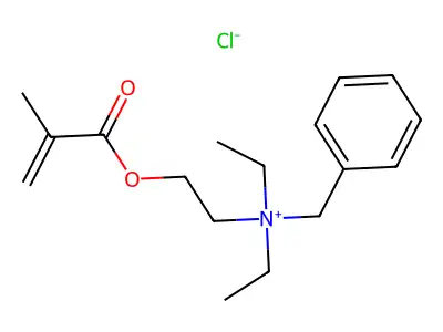 Benzyldiethyl(2-((2-methyl-1-oxoallyl)oxy)ethyl)ammonium chloride structure