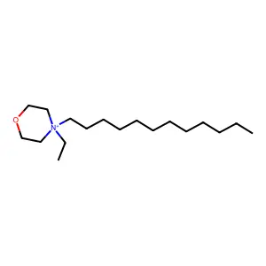 4-Dodecyl-4-ethylmorpholin-4-ium structure