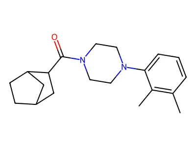 1-(Bicyclo[2.2.1]hept-2-ylcarbonyl)-4-(2,3-dimethylphenyl)piperazine structure