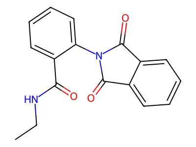 2-(1,3-dioxoisoindol-2-yl)-N-ethylbenzamide structure