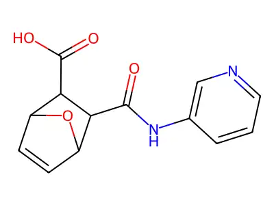 3-(Pyridin-3-ylcarbamoyl)-7-oxabicyclo[2.2.1]hept-5-ene-2-carboxylic acid structure