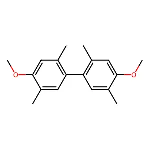 4,4'-Dimethoxy-2,2',5,5'-tetramethyl-1,1'-biphenyl structure