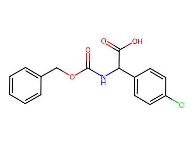 2-{[(Benzyloxy)carbonyl]amino}-2-(4-chlorophenyl)acetic acid structure