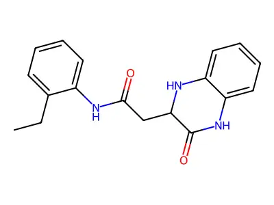 N-(2-ethylphenyl)-2-(3-oxo-1,2,3,4-tetrahydroquinoxalin-2-yl)acetamide structure