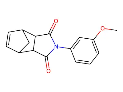 2-(3-methoxyphenyl)-3a,4,7,7a-tetrahydro-1H-4,7-methanoisoindole-1,3(2H)-dione structure
