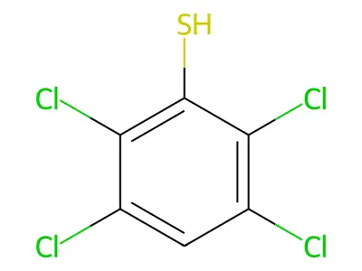 2,3,5,6-Tetrachlorobenzene-1-thiol structure
