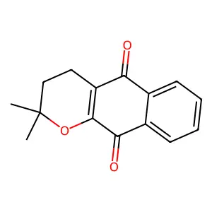 3,4-Dihydro-2,2-dimethyl-2H-naphtho(2,3-b)pyran-5,10-dione structure