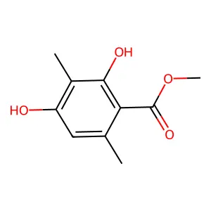 2,4-二羟基-3,6-二甲基苯甲酸甲酯 structure