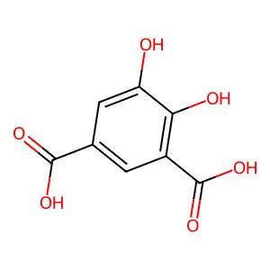 4,5-二羟基-1,3-苯二甲酸 structure