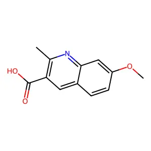 7-Methoxy-2-methylquinoline-3-carboxylic acid structure
