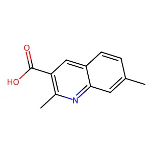 2,7-Dimethylquinoline-3-carboxylic acid structure