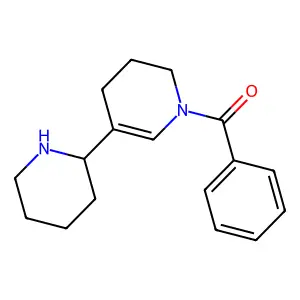 1-Benzoyl-5-(2-piperidinyl)-1,2,3,4-tetrahydropyridine structure
