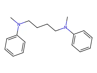 1,4-Butanediamine, N,N'-dimethyl-N,N'-diphenyl- structure