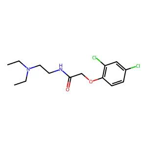 Acetamide, 2-(2,4-dichlorophenoxy)-N-(2-(diethylamino)ethyl)- structure