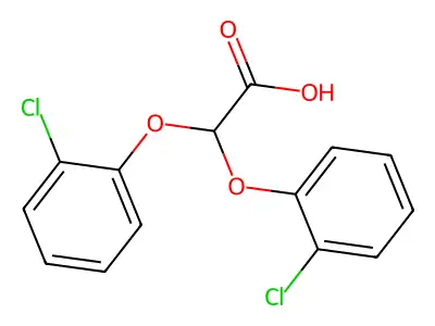 双(邻氯苯氧基)乙酸 structure