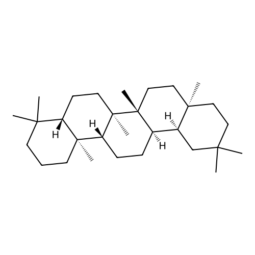 齐墩果烷 structure