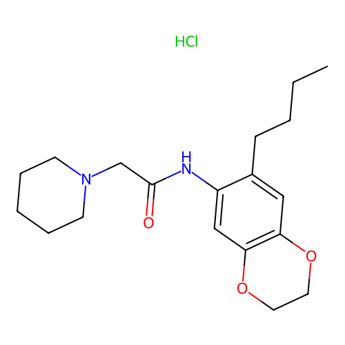 N-(7-Butyl-2,3-dihydro-benzo[1,4]dioxin-6-yl)-2-piperidin-1-yl-acetamide structure