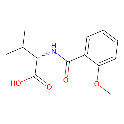 (2S)-2-[(2-Methoxyphenyl)formamido]-3-methylbutanoic acid structure