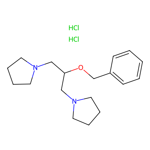 1,1'-(2-(Benzyloxy)propane-1,3-diyl)dipyrrolidine dihydrochloride structure