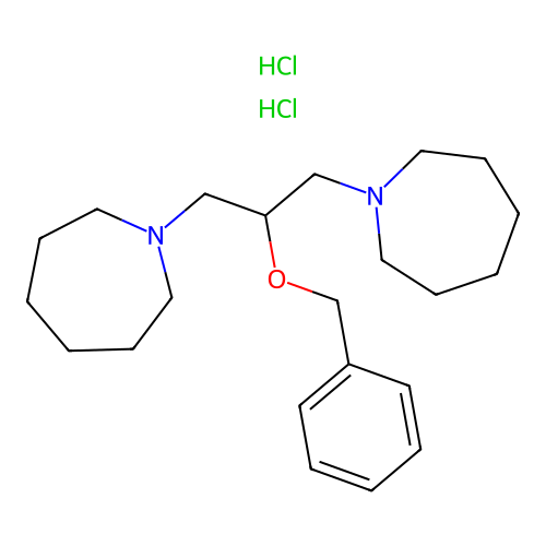 1,1'-(2-(Benzyloxy)propane-1,3-diyl)bis(azepane) dihydrochloride structure